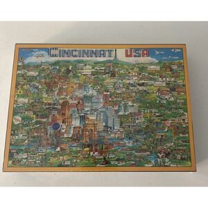City Of Cincinnati Ohio, USA 1988 Jigsaw Puzzle by Buffalo Games 504 Pieces-NEW